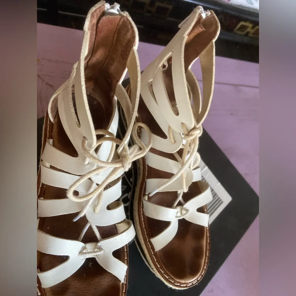 Anthropologie SILENT D BOHO PLATFORM SANDALS